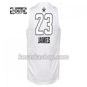 Dres Cleveland Cavaliers LeBron James  23 2018 All Star Jordan Brand Bijela Swingman - Dječji
